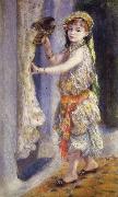 Pierre Renoir Young Girl with a Falcon oil